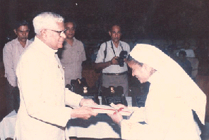 Sr.Ancilla, Superintendent/Administrator received the National Award for the institution in 1984 from   Mr.R.Venkataraman, Vice-President of India New Delhi.